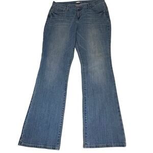 Old Navy Curvy Boot Cut Mid Rise Jeans Women's 14 | Light Blue Denim